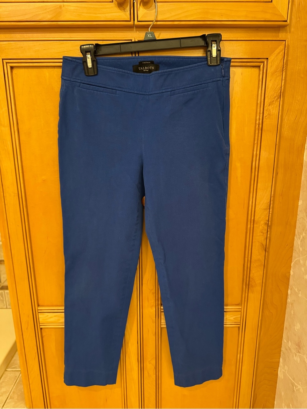 Talbots Slim Ankle Pants in Cobalt Blue